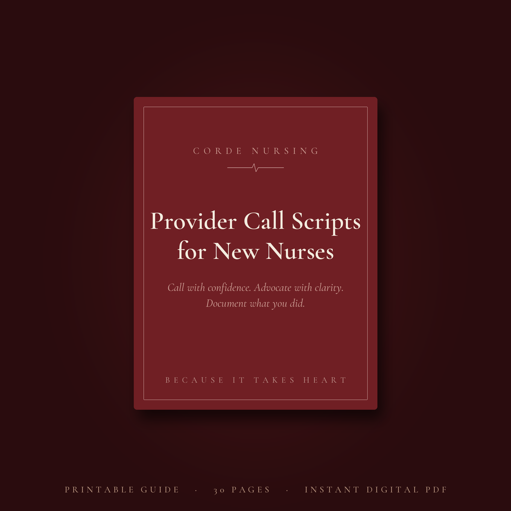 Provider Call Scripts for New Nurses PDF
