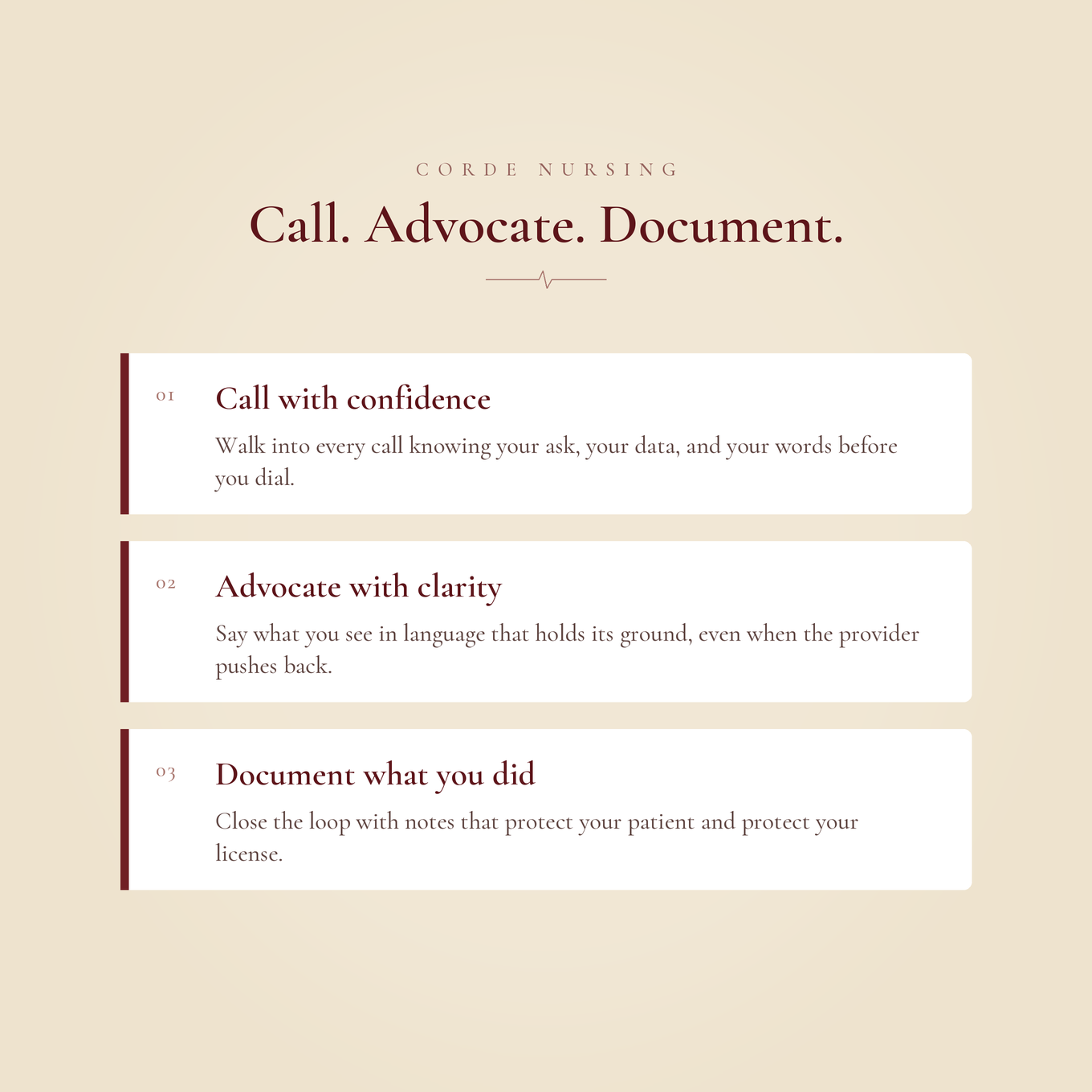 Provider Call Scripts for New Nurses