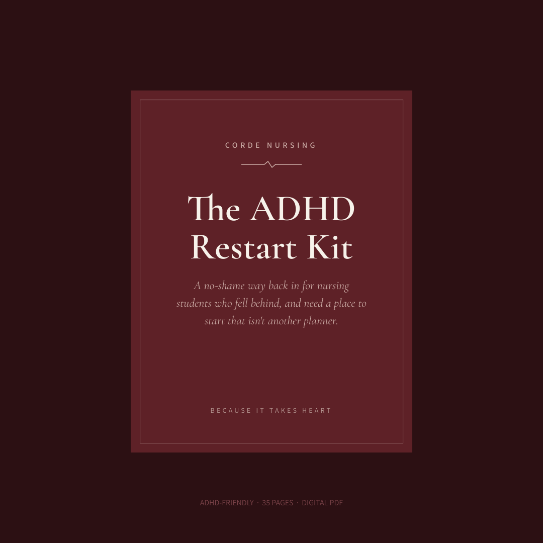 The ADHD Nursing School Restart Kit