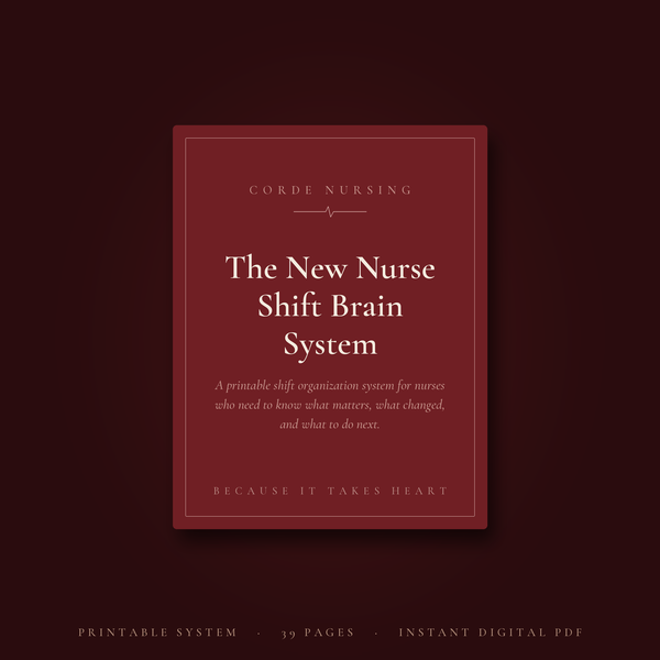 The New Nurse Shift Brain System